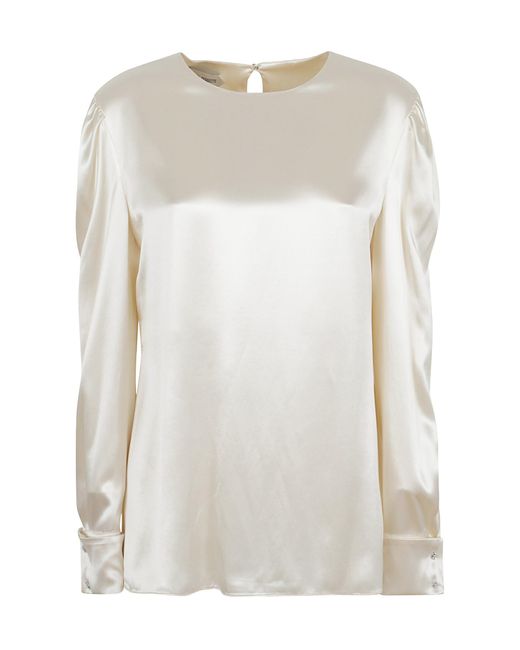 Alberta Ferretti White Long-Sleeved Shirt