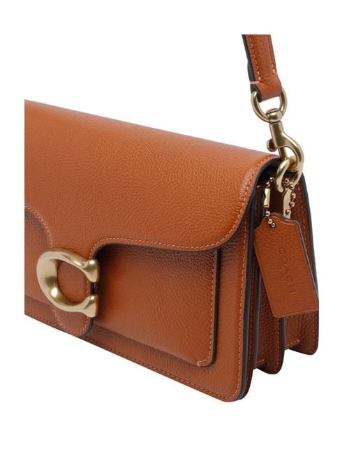 COACH Brown Flap Shoulder Bag