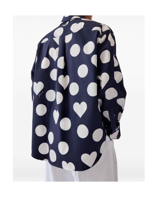 Jacquemus Blue The Camargue Polka-Dot Shirt for men