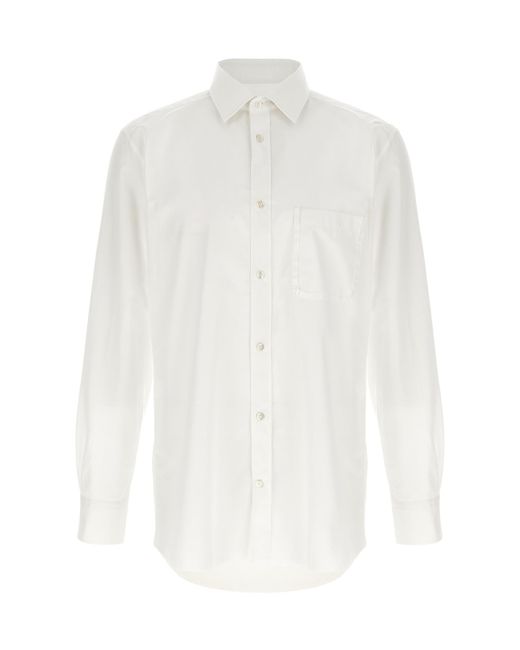 Maison Margiela White Buttoned Pocket Shirt for men
