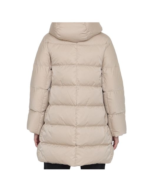 Herno Natural Zip-Up Drawstring Hooded Jacket