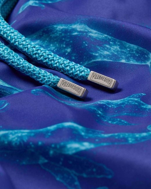 Vilebrequin Blue Mahe Whale Print Swim Shorts for men