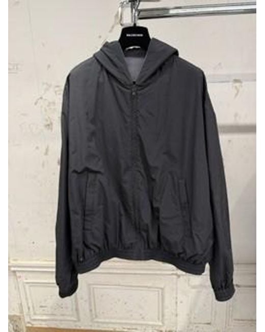 Balenciaga Blue Cursive Reversible Tracksuit Jacket for men