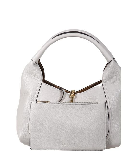 Gucci Gray Softbit Shoulder Bag