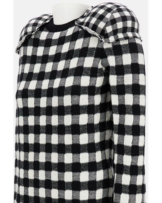 Comme des Garçons Black Plaided Sweater