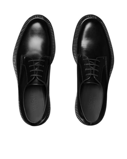 Gucci Black Lace-Up Shoes for men