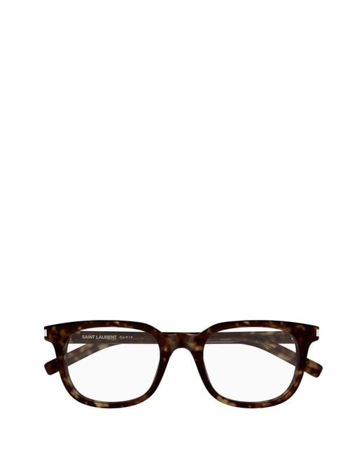 Saint Laurent Black Logo-Detail Glasses for men