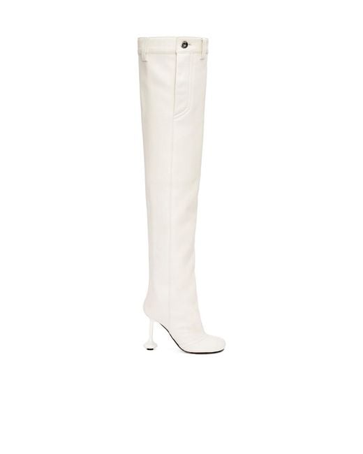 Loewe White Toy Over The Knee Boot