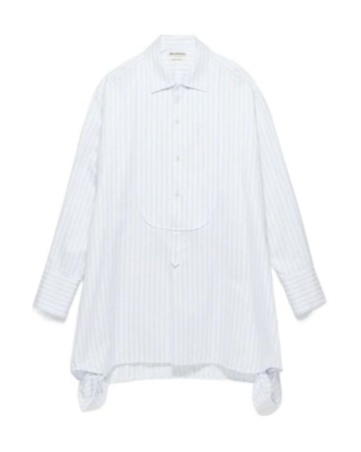 J.W. Anderson White Jw Anderson Side Knot Shirt Dress