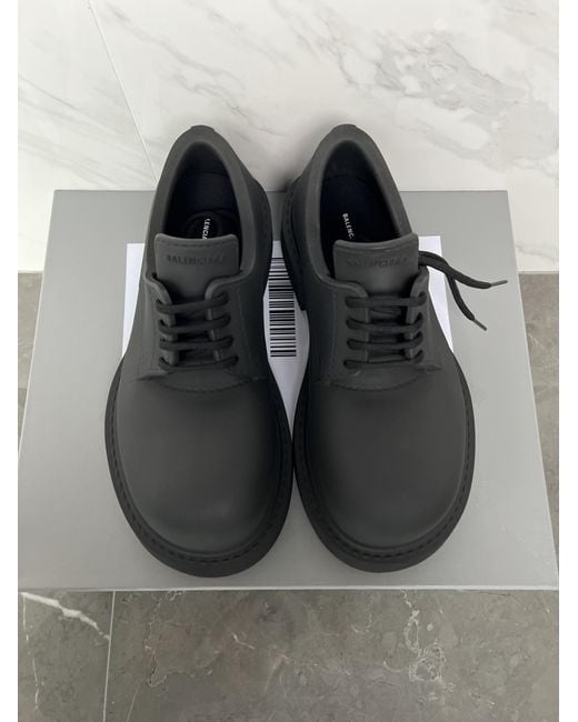 Balenciaga Black Steroid Derby Shoes for men