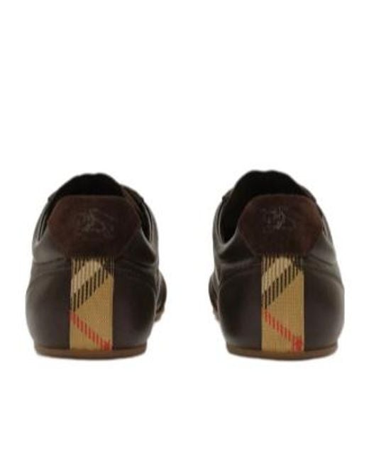 Burberry Brown Knight Runner Sneakers for men