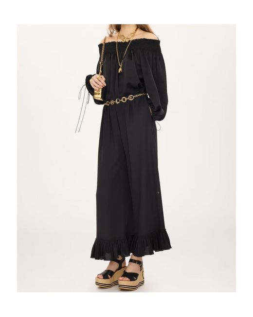 Chloé Black Off-Shoulder Top