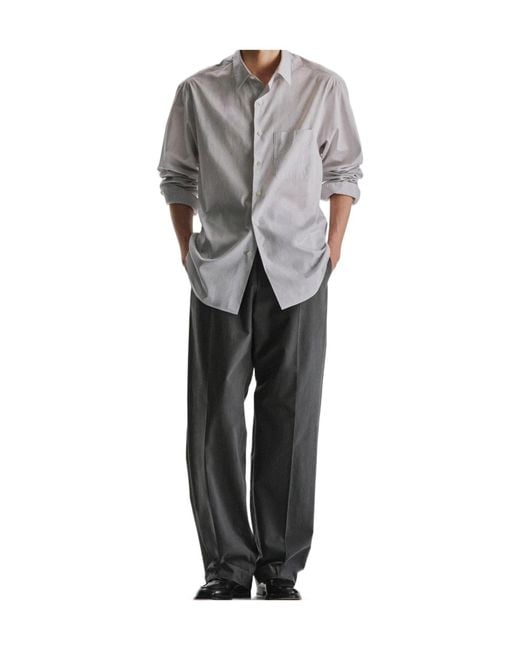 The Row White Pace Striped Shirt for men