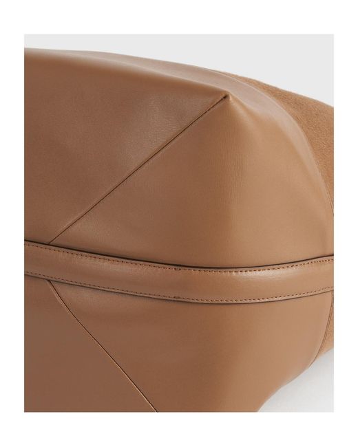 Totême Brown Belted Doublé Tote Bag