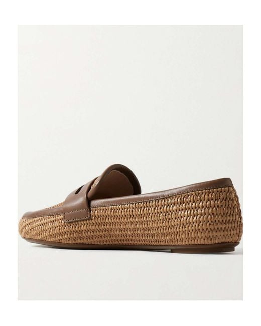 Gianvito Rossi Brown Giorgia Round-Toe Loafers