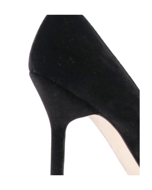 Manolo Blahnik Black Logo High Heels