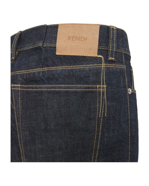 Fendi Gray Long Jeans for men