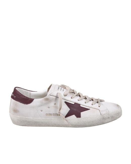 Golden Goose Deluxe Brand Gray Superstar Low-Top Sneakers for men