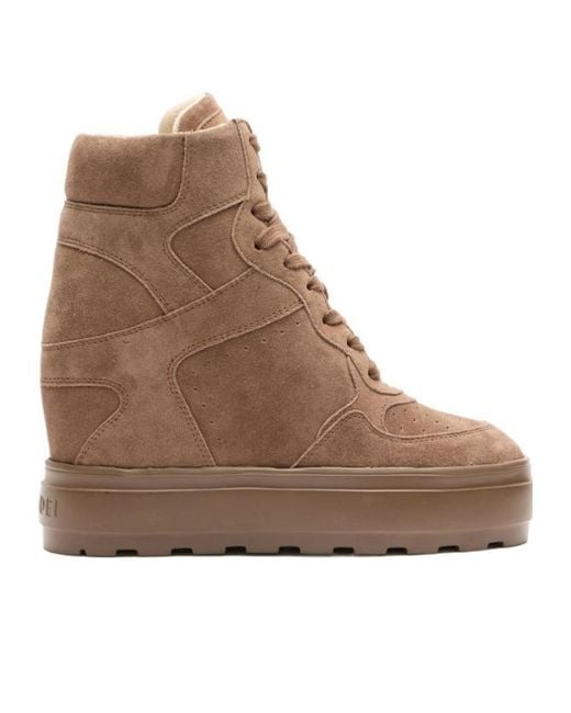 Casadei Brown High Top Sneakers