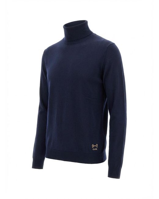 Gucci Blue Turtleneck Knitted Jumper for men