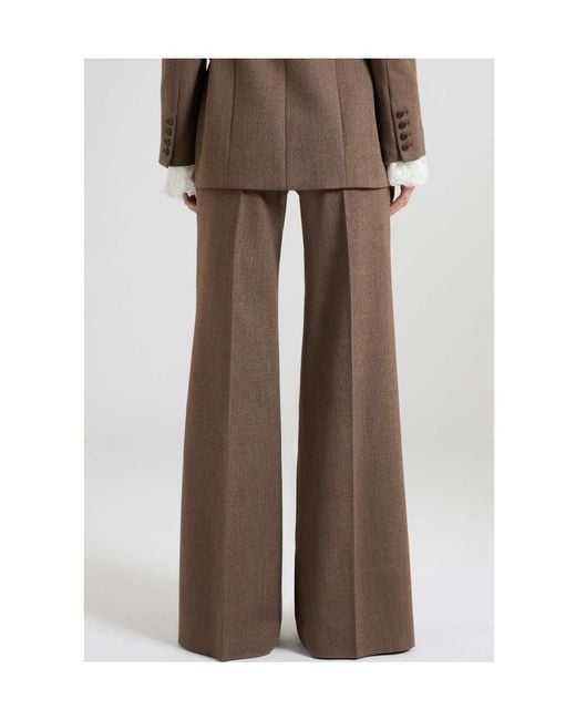 Ermanno Scervino Brown Palazzo Trousers