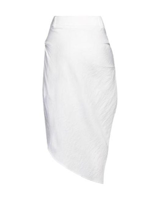Jacquemus White Simple And Irregular Skirt