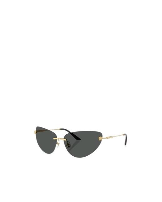 Versace White Eyewear Cat-Eye Frame Sunglasses