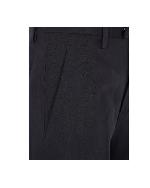 Ann Demeulemeester Blue Belt-Loop Casual Pants