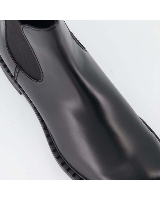 Prada Black Round Head Boots for men