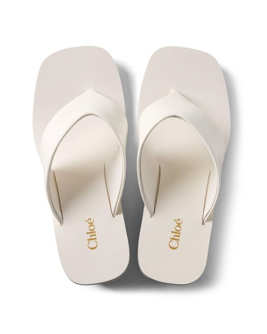 Chloé White Versatile High-Heeled Sandals