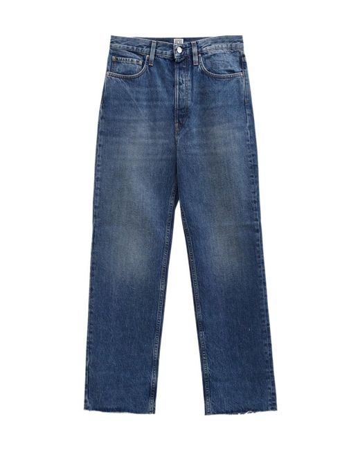 Totême Blue Totême Classic Straight-Leg Jeans