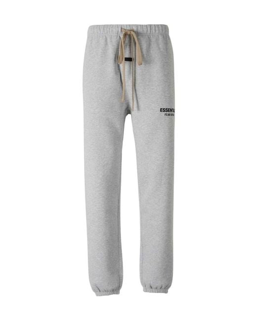 Fear Of God Gray Logo-Printed Tie-Dye Track Pants for men