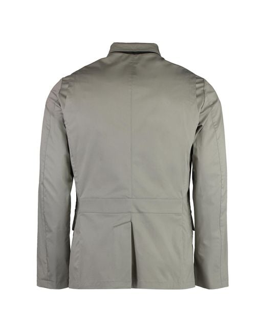 Moorer Gray Ghiberti Single-Breasted Jacket for men