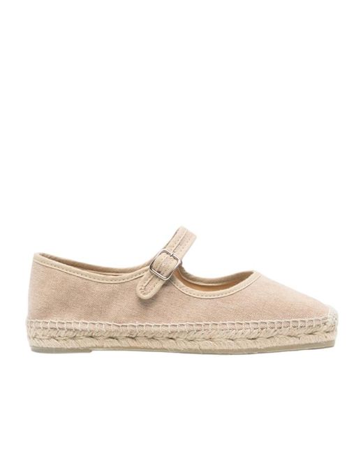 Castaner Natural Castañer Padua Square Toe Espadrilles