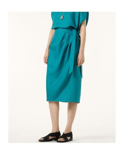 Loro Piana Blue Shelby Skirt