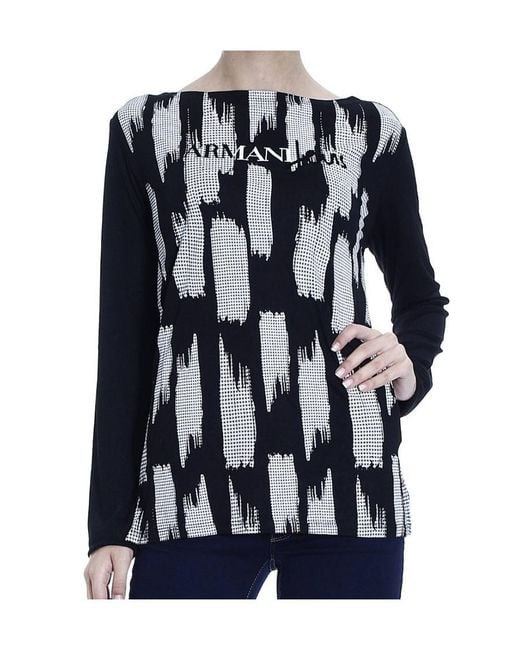 Armani Jeans Blue Logo Details T-Shirt