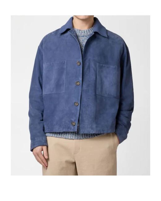 Tod's Blue Long-Sleeved Casual Jacket for men