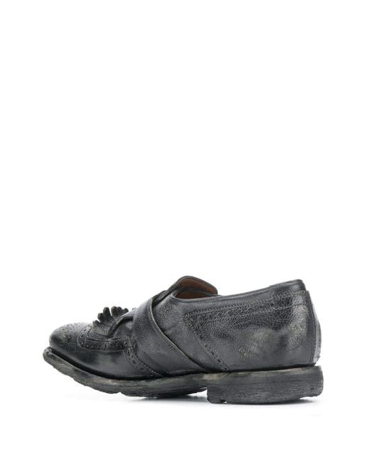 Church's Gray Shanghai Brogue Monk Shoes