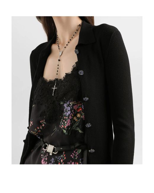 Dolce & Gabbana Black Long-Sleeved Cardigan