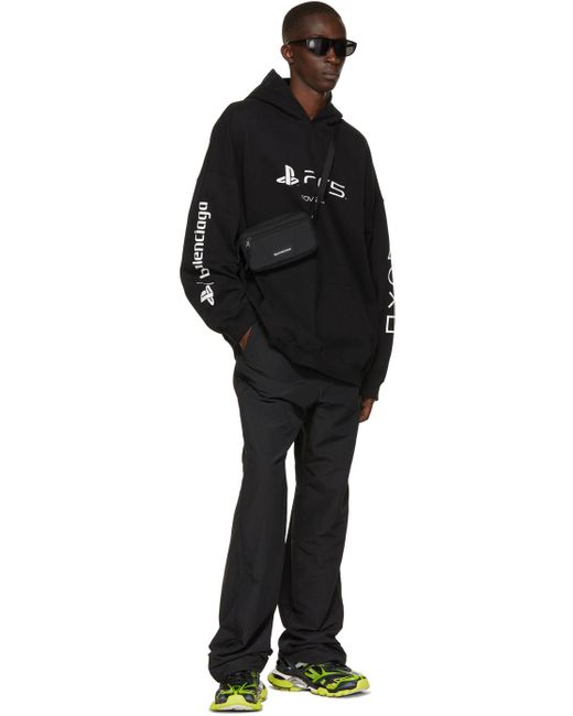 Balenciaga Black X Sony Playstation 5 Oversized Hoodie for men
