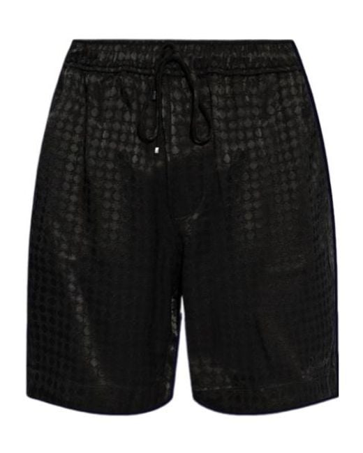 Amiri Black Ma Quad Jacquard Shorts for men