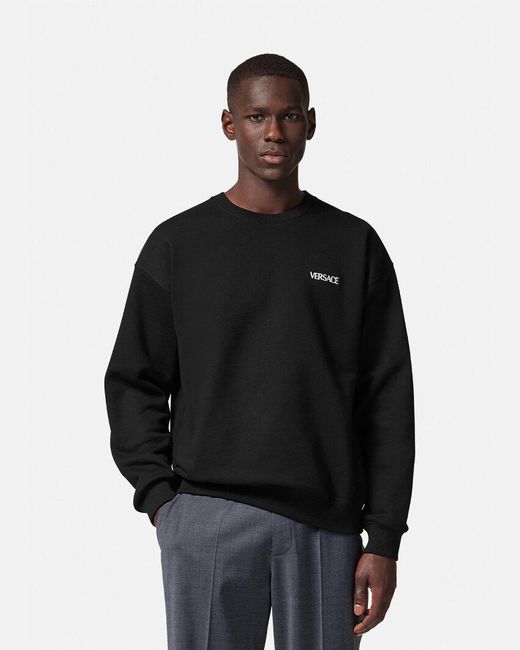 Versace Black Hills Crewneck Sweatshirt for men