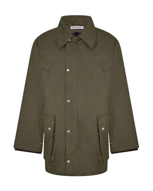 Our Legacy Green Mid-Length Jacket for men
