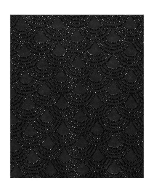 ROTATE BIRGER CHRISTENSEN Black Sequins Slip Top