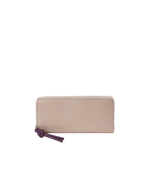 Loewe Multicolor Knot Zip Around Wallet
