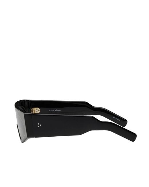 Rick Owens White Logo Sunglasses for men