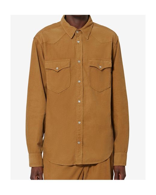 Isabel Marant Brown Vasco Shirt for men