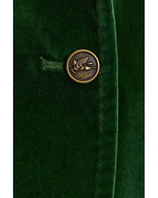 Etro Green Velvet Jacket