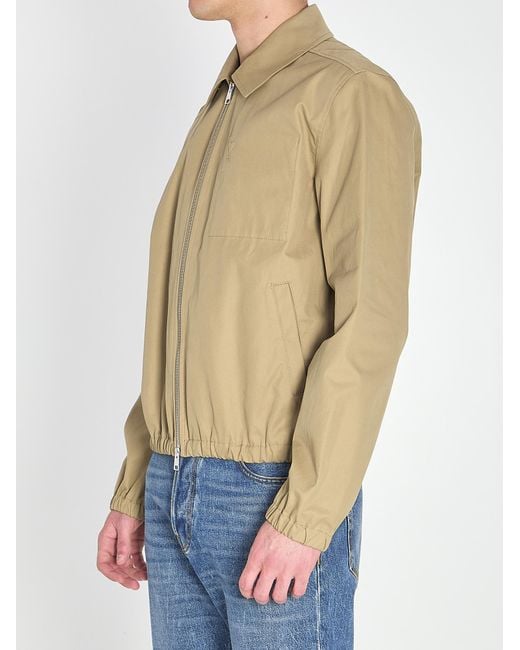 AMI Blue Ami De Coeur Zip Jacket for men