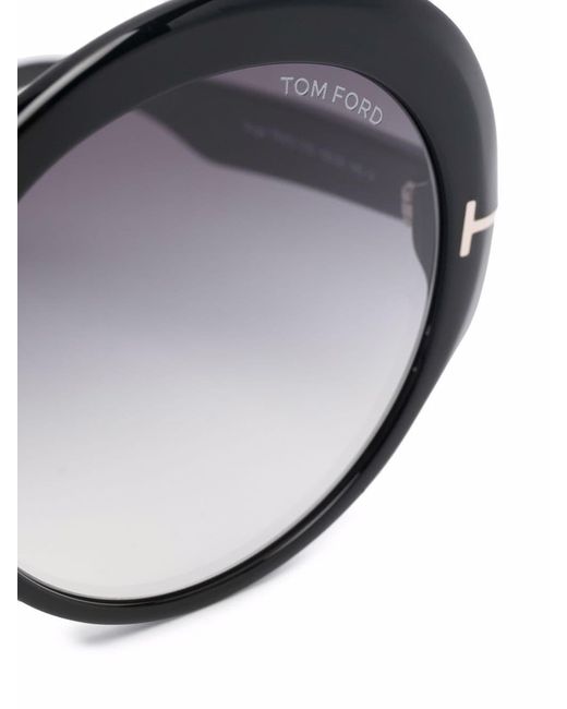 Tom Ford White Round-Frame Sunglasses